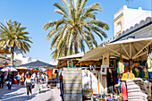  Medina with market stalls in Nabeul, Tunisia 