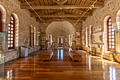  Museum in the refectory of the Hosios Lukas Monastery, UNESCO World Heritage Site in Steiri, Greece   