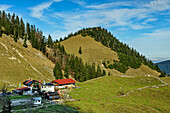  View of the Bodenschneidhaus, Bodenschneid, Bavarian Alps, Upper Bavaria, Bavaria, Germany 