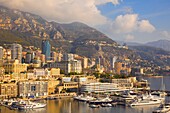 Monaco, Monte Carlo, skyline, harbor, boats, 