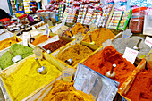  Shop with typical Tunisian spices at the souk in Sousse, Tunisia 