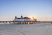  Ahlbeck pier, Usedom Island, Baltic Sea, Mecklenburg-Western Pomerania, Germany 