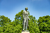  Statue of the painter Josef Mánes in Prague, Czech Republic 