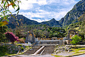  Roman Nymphaeum (Temple des Eaux, Temple of the Nymphs) at Mount Djebel Zaghouan, in Zaghouan, Tunisia 