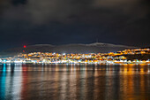  Norway, Hammerfest, Hammerfest town at night 