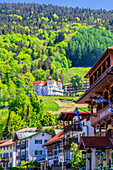  City views of the town of Tegernsee in the Upper Bavarian district of Miesbach directly on Lake Tegernsee, Bavaria, Germany 