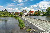  Weir on the Berounka River in Prague, Czech Republic 