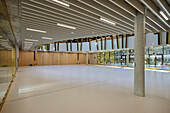  Entrance area in the new building of the Maria Ward Schools, Nuremberg, Franconia, Bavaria, Germany, Europe 