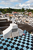 Cemetery of Morne-a-l'eau, Grande-Terre, Guadeloupe, overseas region of France,Leewards Islands, Lesser Antilles, Caribbean