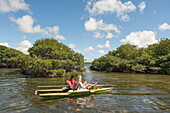 Pedalboat trip around the mangrove swamp, Grand Cul-de-sac Marin,Vieux-Bourg, Morne-a-l'eau, Grande-Terre, Guadeloupe, overseas region of France,Leewards Islands, Lesser Antilles, Caribbean