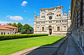 Abbey church, Certosa di Pavia monastery, Certosa di Pavia, Lombardy, Italy