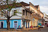 Colonial style architecture in the city of Sao Tome,Sao Tome Island, Republic of Sao Tome and Principe,Africa