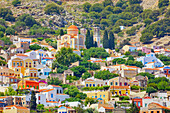  Blick auf Chorio (Oberstadt), Chorio, Insel Symi, Dodekanes, Griechenland 