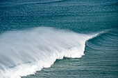 Close-up of the surf on the Atlantic coast of Portugal, Bordeira Beach