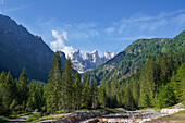 View of the Dolomites in summer, South Tyrol, Italy