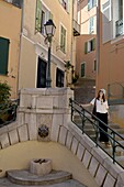  in the old town of Villefranche-sur-Mer, Cote d&#39;Azur, Southern France 