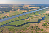  View of the Oder, Oderbruch, Lower Oder Valley National Park, Brandenburg, Germany 