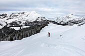  Ski tour on the Hochkranz, Berchtesgaden Alps, Salzburg, Austria 