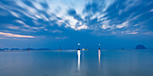  After sunset at Charlie Beach, Koh Mook Island, Andaman Sea, Thailand, Southeast Asia, Asia 