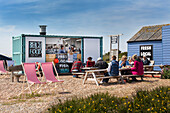 The Dungeness Snack Shack, fresh fish hut, Dungeness, Romney Marsh, Kent, England, UK