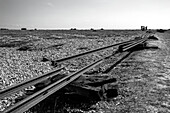 Dungeness, headland with shingle beach in the Romney Marsh area, Kent, England, Great Britain