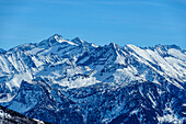  View of Gabler and Reichenspitze, from Rosskopf, Hochfügen, Tux Alps, Tyrol, Austria 