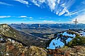  View of Hundsalmjoch and Inntal, from Hundsalmjoch, Brandenberg Alps, Tyrol, Austria 