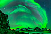  Northern Lights over Ersfjord, Senja, Troms, Norway 