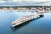Seebrücke an der Ostsee, Haffkrug, Schleswig-Holstein, Deutschland
