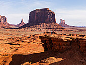 Hikers in Monument Valley, Utah, USA