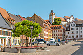  Historic market square of Colditz, Saxony, Germany 