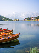 Misurinasee, Misurina, Dreiheiden, Auronzo di Cadore, Belluno, Venetien, Italien, Sextner Dolomiten, Alpen, Dolomiten, Südeuropa, Europa