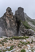 Die Steinrige Mann'l am Dalfazer Kamm, Rofangebirge, Tirol, Österreich