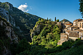  Picturesque medieval hilltop village, Peille, near Monaco, Cote d&#39;Azur, Alpes-Maritimes, Provence-Alpes-Cote-d&#39;Azur, Southern France, France 