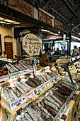  Market stall, market hall, Marche Provencal, Antibes, Provence Alpes Côte d&#39;Azur, Côte d&#39;Azur, Southern France, France 