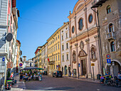  Chiesa dell&#39;Annunziata, Via Rodolfo Belenzani, Trento, Trentino, South Tyrol, Trentino-Alto Adige, Italy, Alps, Dolomites, Southern Europe, Europe 