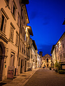  Via Rodolfo Belenzani at night, Trento, Trentino, South Tyrol, Trentino-Alto Adige, Italy, Alps, Dolomites, Southern Europe, Europe 