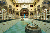  The fountain hall in the Bad Kissingen spa, Lower Franconia, Bavaria, Germany 