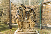 Statues at the Friedenskirche in the Anger Altkötzschenbroda, Kötzschenbroda, Radebeul, Saxony, Germany 