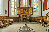  Altar of the Protestant Frauenkirche in Meissen, Saxony, Germany 
