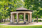  Pavilion in the Dr. Konrad Adenauer Park in Fürth, Middle Franconia, Bavaria, Germany  