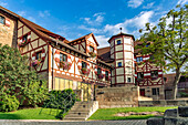  Half-timbered houses in Nuremberg Castle in Nuremberg, Bavaria, Germany  