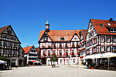  Bad Urach, Market Square and Town Hall, Baden-Württemberg, Germany 