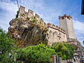  Scaliger Castle, Malcesine, Lake Garda, Verona, Veneto, Northern Italy, Italy, Alps, Dolomites, Southern Europe, Europe 