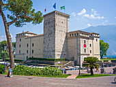  Rocca di Riva water castle, Riva del Garda, Lake Garda, Trento, Trentino, South Tyrol, Northern Italy, Italy, Alps, Dolomites, Southern Europe, Europe 