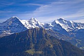 Switzerland, Berne, Interlaken,  Schynige Platte, Eiger, Monch, Jungfrau, peaks, 