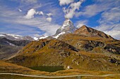  Schweiz, Wallis, Zermatt, Matterhorn, Gipfel, Schwarzsee, See,  