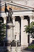 Kanada, Quebec, Montreal, Place d'Armes, Maisonneuve-Denkmal, Bank of Montreal,