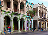 Cuba, Havana, Avenida Salvador Allende, street scene, historic architecture, 