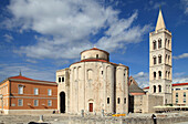  Kroatien, Zadar, Forum, St. Donatus-Kirche, St. Anastasia-Kathedrale,  